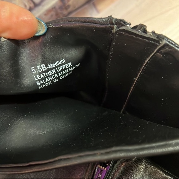 RSVP Black VEGAN Faux Leather  Zipper High Heeled  Boots 5.5 Womens - Picture 8 of 8